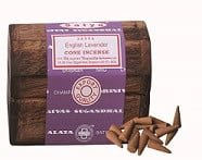 [90733] Satya Lavender Incense Burner Box with Cones – 12 Cones