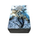 Dreamcatcher Blue Black Wooden Storage Box – 6" x 4"
