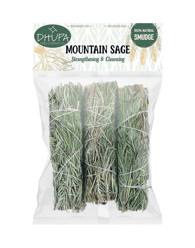 Mountain Sage Smudge Sticks – 4" / Retail Pack