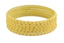 Cream Glass Bangles – 2.12" Diameter