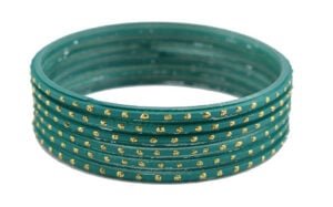 Radium Green Glass Bangles – 2.10" Diameter