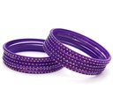 Purple Glass Bangles – 2.10" Diameter