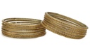 Gold Glass Bangles – 2.12" Diameter
