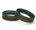 Grey Glass Bangles – 2.12" Diameter