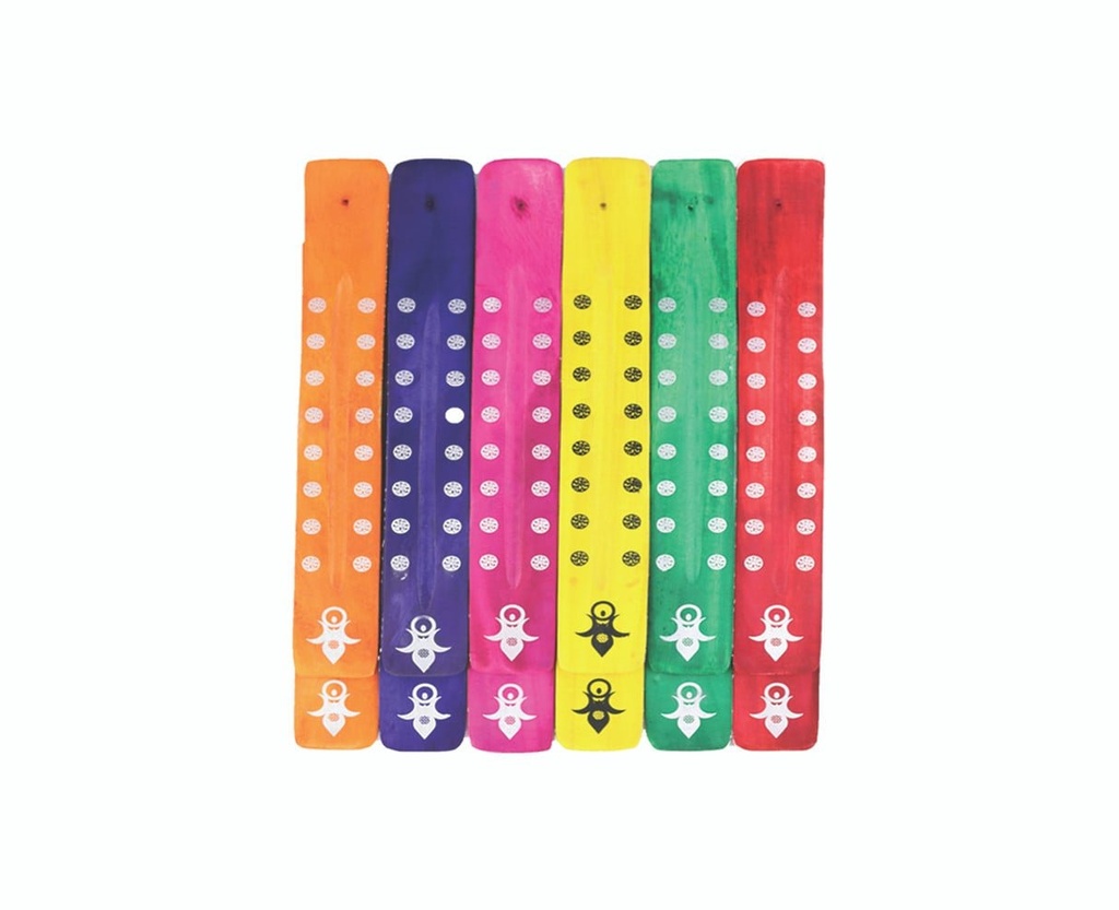 [91058] 11" Assorted Triple Moon Goddess Incense Ash Catchers – Set of 12