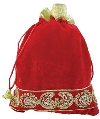 Red Paisley Gift Bag