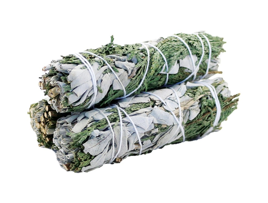 White Sage & Cedar Smudge Stick – 4"