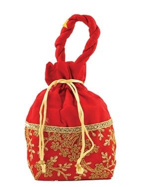 Red Flower Gift Bag