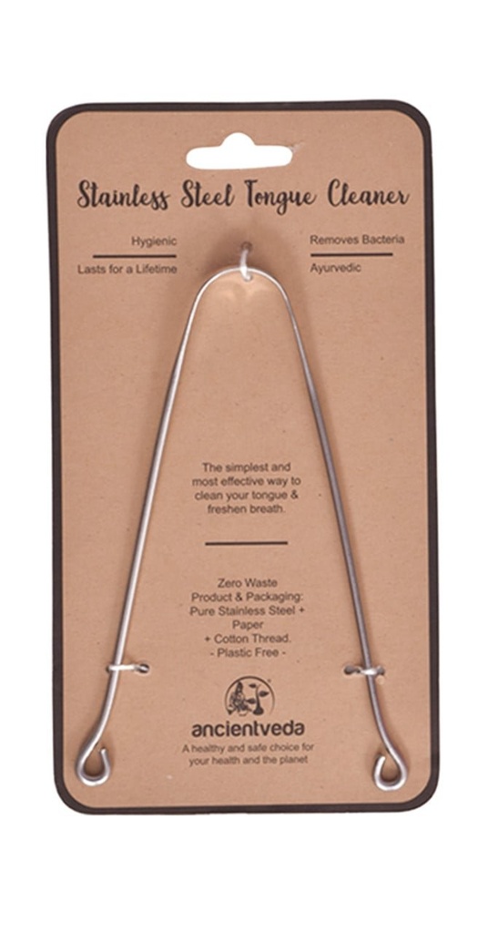 [91406] AncientVeda Stainless Steel Tongue Cleaner