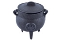 Tree of Life Cast Iron Cauldron w/ Lid – 3.5"