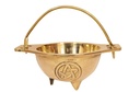 Pentacle Brass Cauldron – 4"