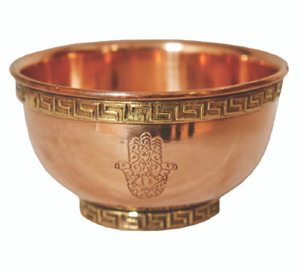 [91711] Hand of Fatima Copper Bowl (A) – 3"