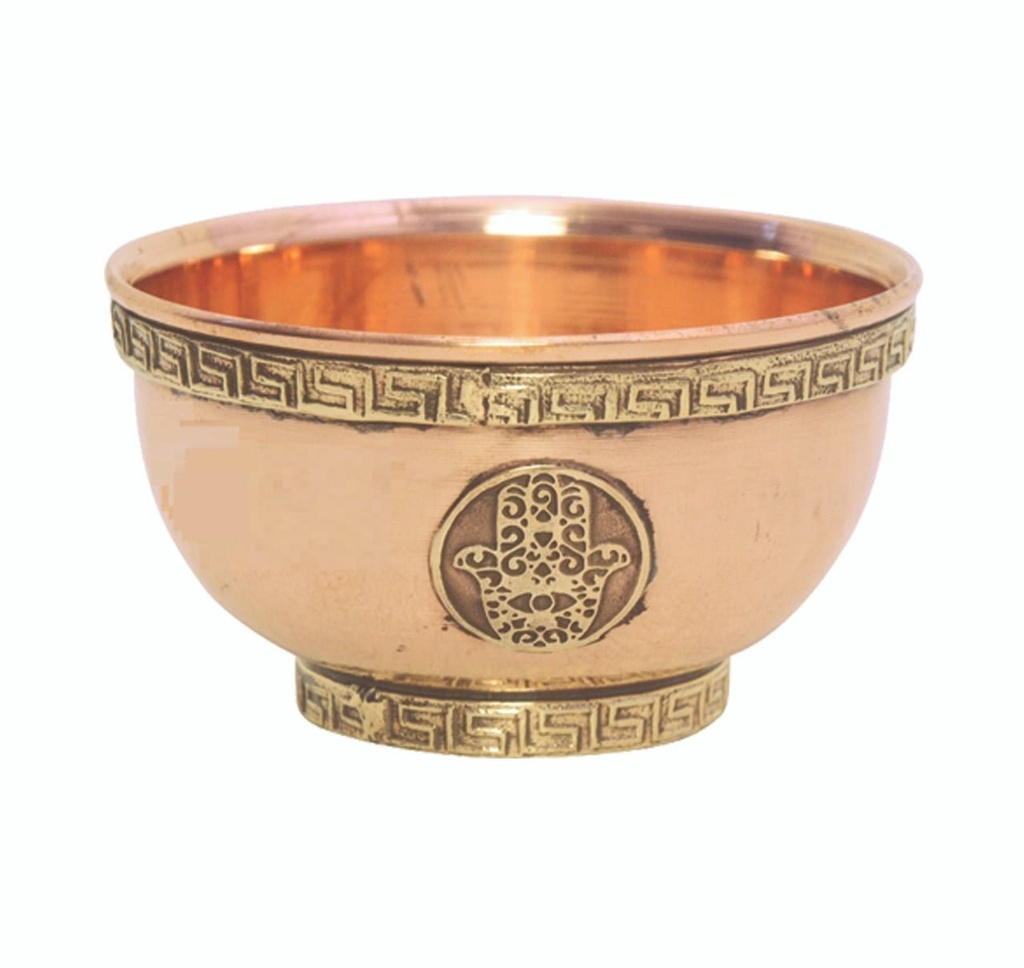 [91738] Hand of Fatima Copper Bowl (B) – 3"