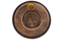 Goddess Mango Wood Disc Incense Burner – 4"