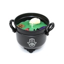 Amber Patchouli Hamsa Hand Cauldron Candle – 11.5 oz