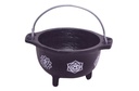 7 Chakras Cast Iron Cauldron – 4.5"