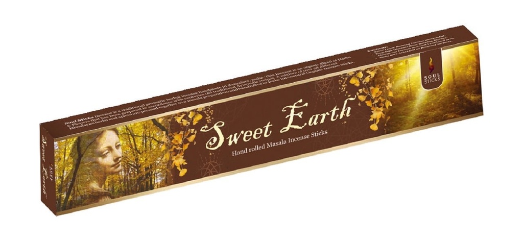 Soul Sticks Sweet Earth Masala Incense Sticks – 15g / 12-Pack Box