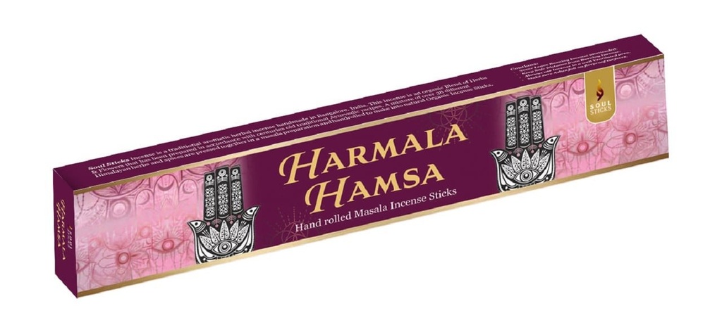 Soul Sticks Harmala Hamsa Masala Incense Sticks – 15g / 12-Pack Box