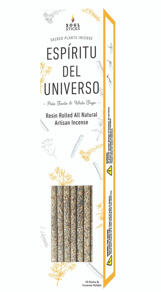 [91825] Espiritu del Universo White Sage & Palo Santo Artisan Incense Sticks