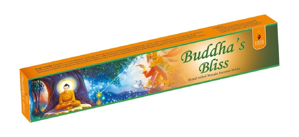 Soul Sticks Buddha's Bliss Masala Incense Sticks – 15g / 12-Pack Box