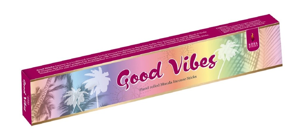 Soul Sticks Good Vibes Masala Incense Sticks – 15g / 12-Pack Box