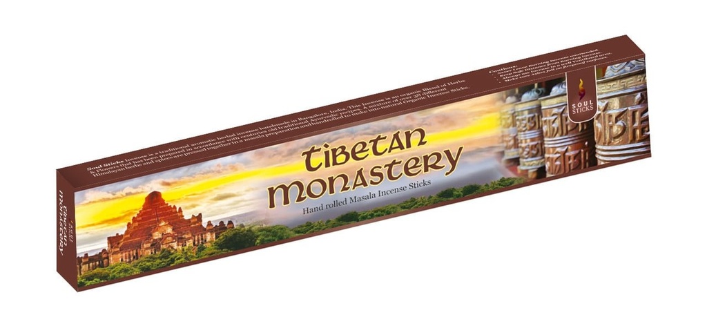 Soul Sticks Tibetan Monastery Masala Incense Sticks – 15g / 12-Pack Box