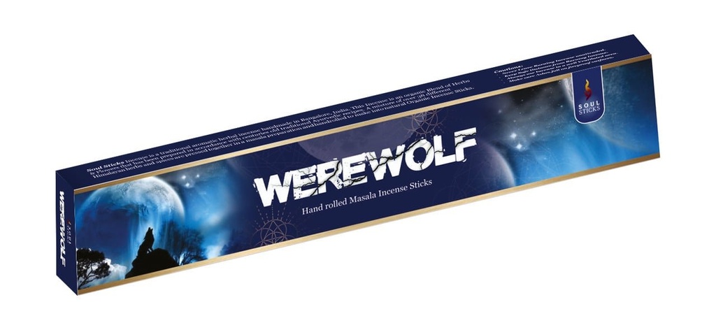Soul Sticks Werewolf Masala Incense Sticks – 15g / 12-Pack Box