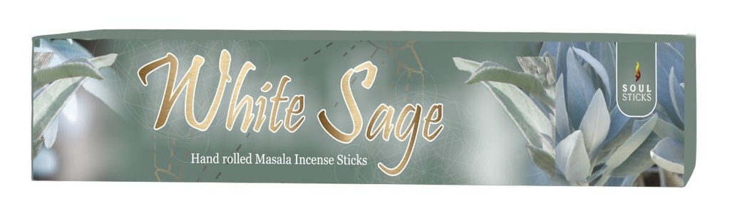Soul Sticks White Sage Masala Incense Sticks – 15g / 12-Pack Box