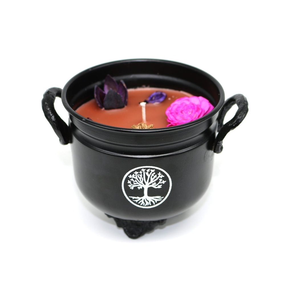 [14053] Palo Santo Tree of Life Cauldron Candle – 11.5 oz
