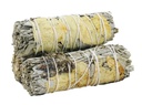 White Sage w/ Yellow Rose Petals & Lavender Smudge Stick – 4"