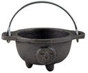 Pentacle Cast Iron Cauldron – 3"