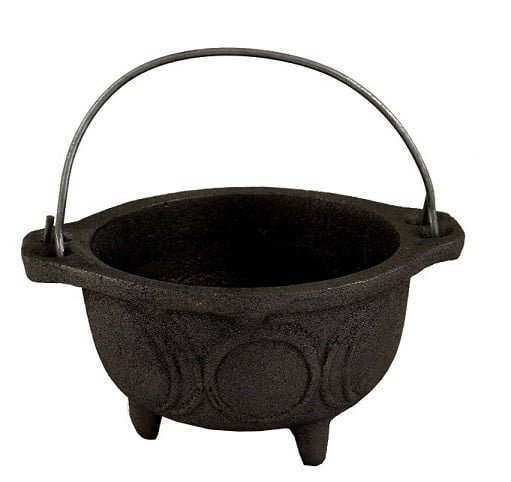 [91875] Triple Moon Cast Iron Cauldron – 4"