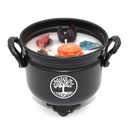 White Sage Tree of Life Cauldron Candle – 11.5 oz