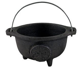 [91877] Tree of Life Cast Iron Cauldron – 4"