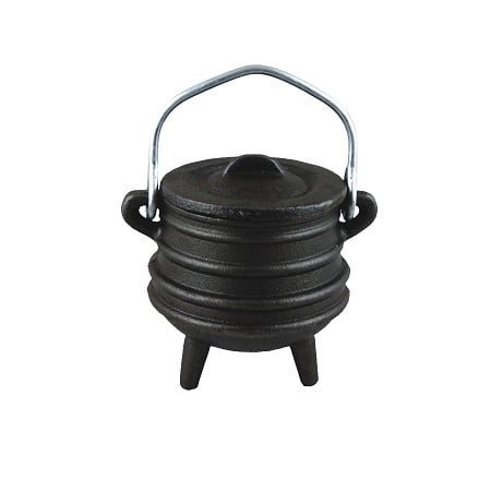 [91879] Cast Iron Cauldron – 4.5" / Plain Design
