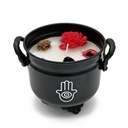 White Sage Hamsa Hand Cauldron Candle – 11.5 oz