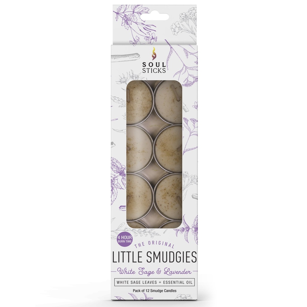 Little Smudgies Candle White Sage & Lavender Pack