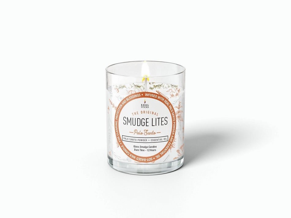 [91949] Smudge Lites Candle Palo Santo – 4"