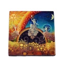 Celestial Wooden Incense Ashcatcher – 4"