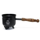 Hamsa Hand Smudge Pot w/ Handle – 4"
