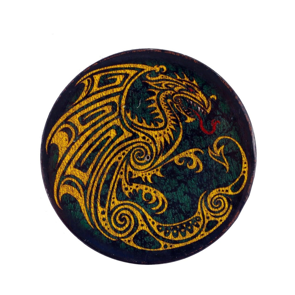 [91977] Dragon Wooden Incense Ashcatcher – 4"