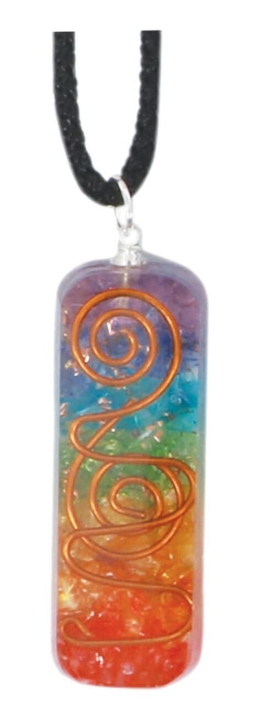 7 Chakras Orgonite Crystal Necklace – 4.5cm