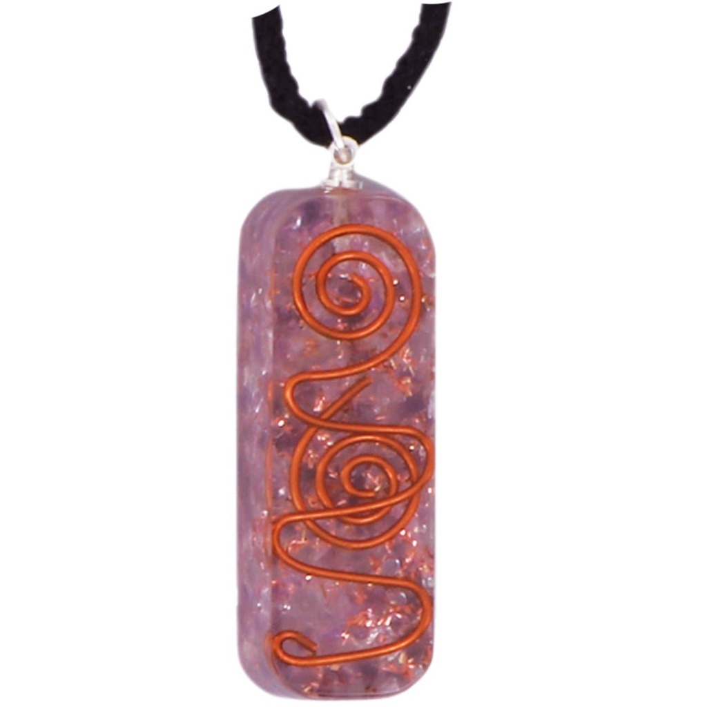 Amethyst Orgonite Crystal Necklace – 4.5cm