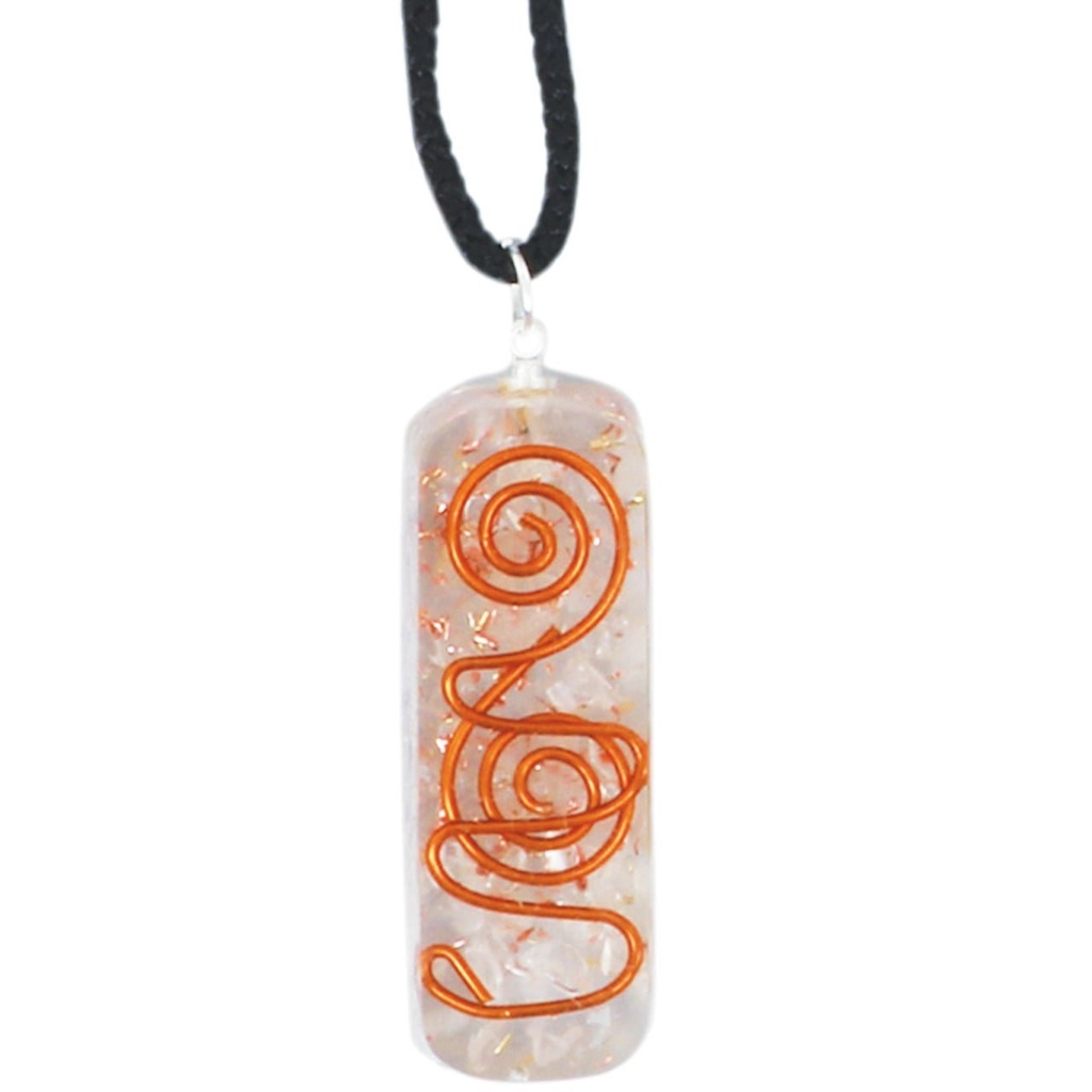 Selenite Orgonite Crystal Necklace – 4.5cm