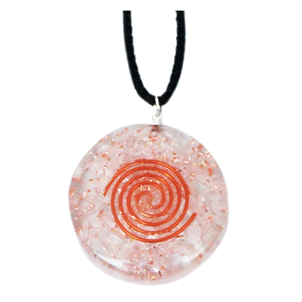 Rose Quartz Orgonite Crystal Necklace – 4cm