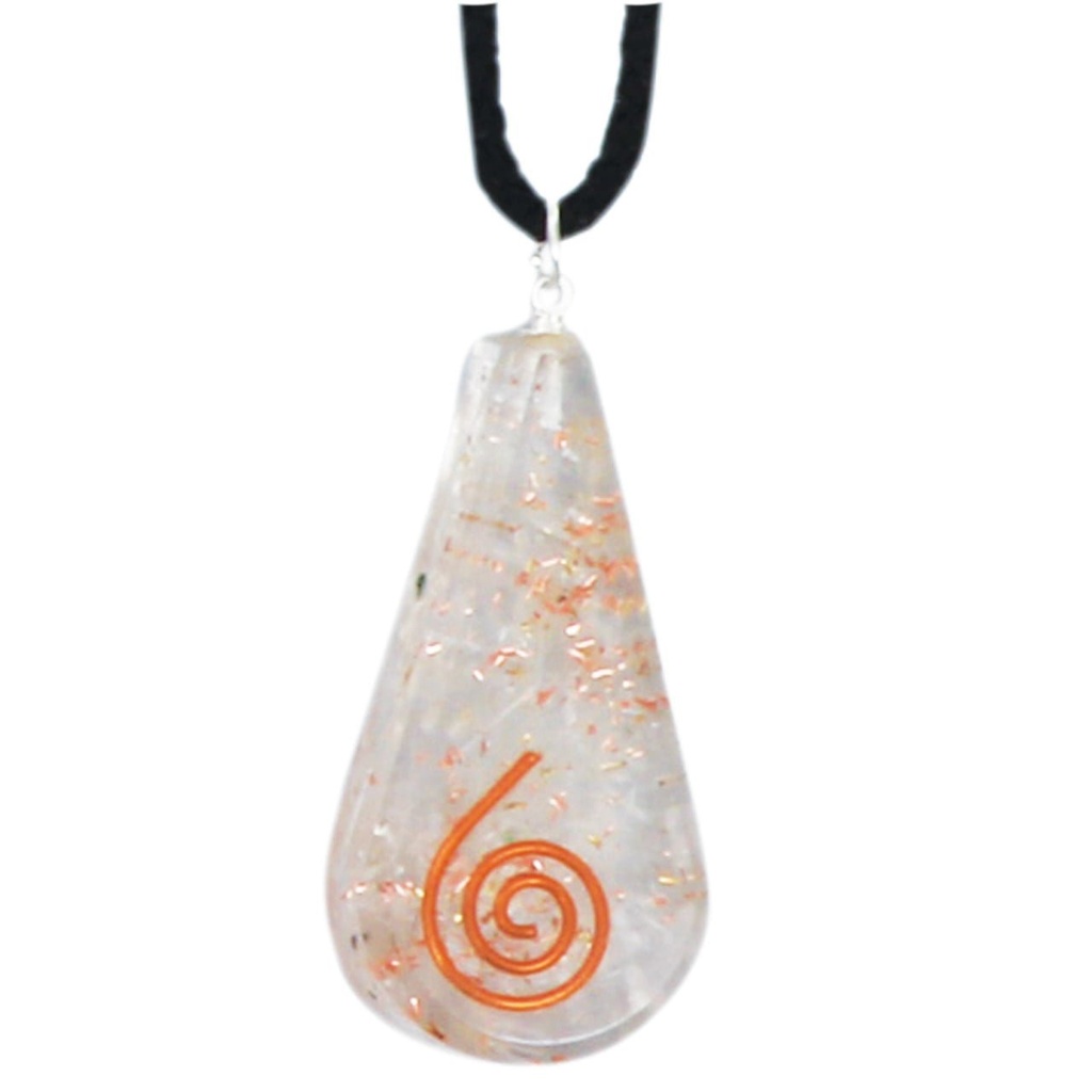 Selenite Orgonite Crystal Necklace – 4.5cm