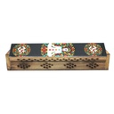 7 Chakras & Om Wooden Incense Coffin Box