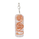 Clear Quartz Orgonite Crystal Keychain – 4.5cm