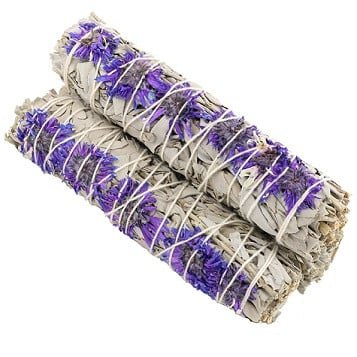 9" Purple Daze White Sage Smudge Stick