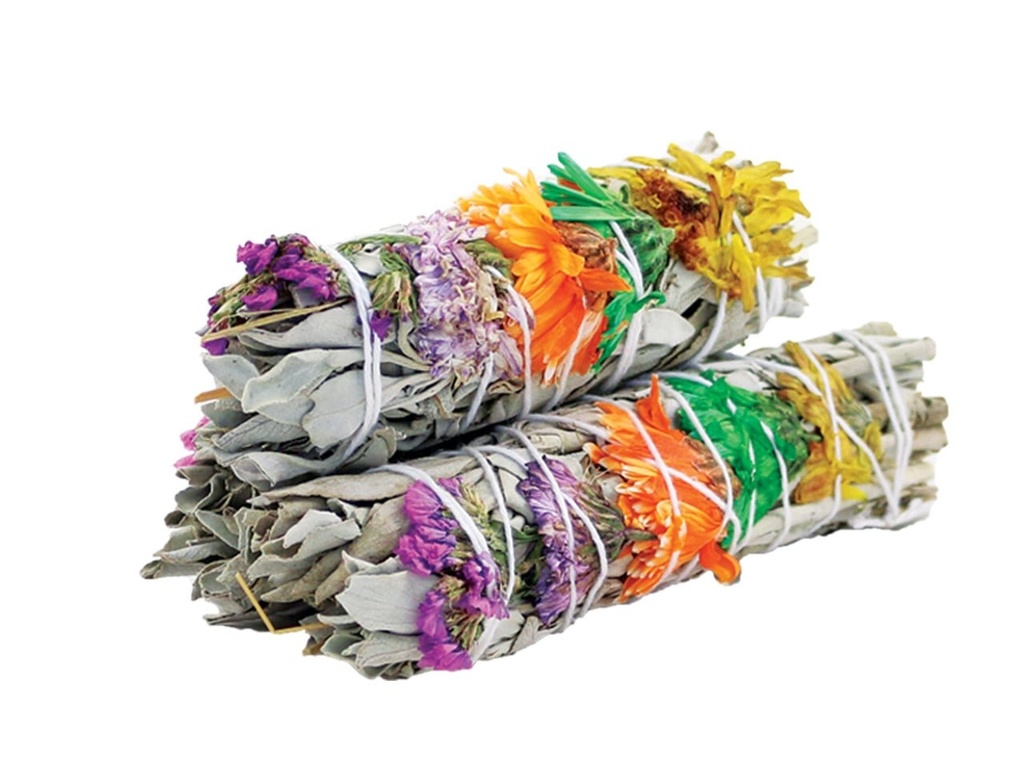 6" Good Vibes White Sage Smudge Stick